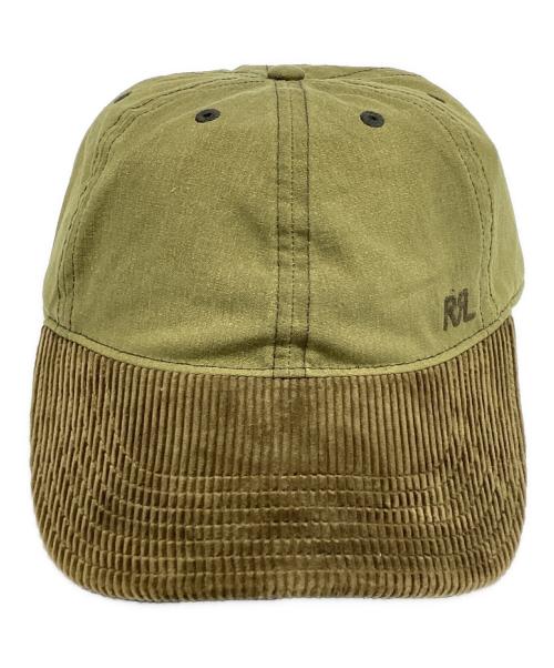 RRL（ダブルアールエル）RRL (ダブルアールエル) オイルドクロスボールキャップ グリーンの古着・服飾アイテム