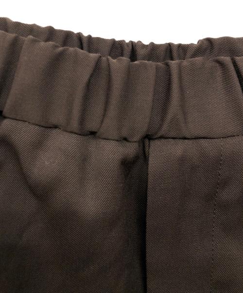 JIL SANDER（ジルサンダー）JIL SANDER (ジルサンダー) イージーウールワイドパンツ ブラウン サイズ:46の古着・服飾アイテム