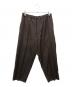 JIL SANDER（ジルサンダー）の古着「イージーウールワイドパンツ」｜ブラウン