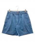 POLO COUNTRYポロカントリー）の古着「デニムタックハーフパンツ」｜ブルー