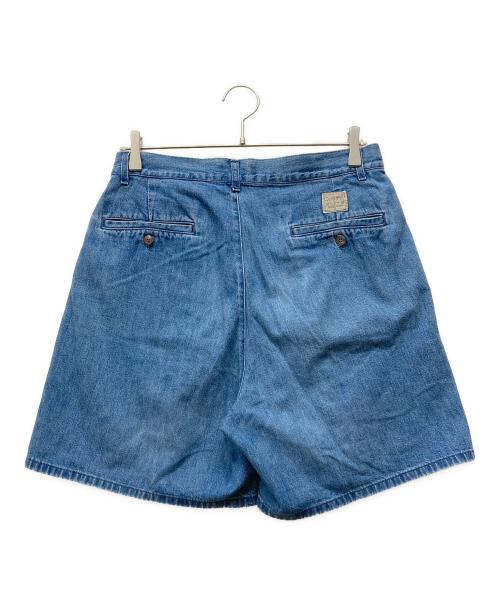 POLO COUNTRY（ポロカントリー）POLO COUNTRY (ポロカントリー) デニムタックハーフパンツ ブルー サイズ:31の古着・服飾アイテム