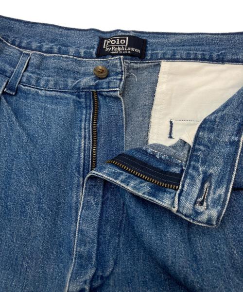 POLO COUNTRY（ポロカントリー）POLO COUNTRY (ポロカントリー) デニムタックハーフパンツ ブルー サイズ:31の古着・服飾アイテム