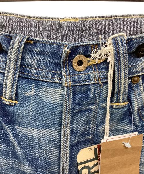 RRL（ダブルアールエル）RRL (ダブルアールエル) ダメージシンチバックデニムパンツ ブルー サイズ:29/30 未使用品の古着・服飾アイテム
