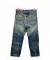 RRL (ダブルアールエル) ダメージシンチバックデニムパンツ ブルー サイズ:29/30 未使用品：30000円