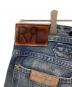 中古・古着 RRL (ダブルアールエル) ダメージシンチバックデニムパンツ ブルー サイズ:29/30 未使用品：30000円