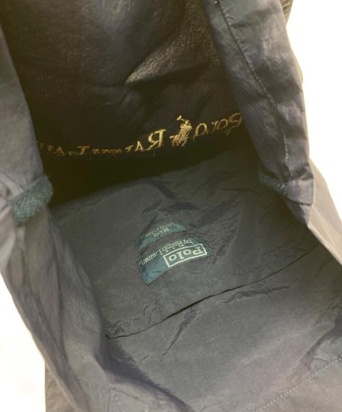 POLO RALPH LAUREN（ポロ・ラルフローレン）POLO RALPH LAUREN (ポロ・ラルフローレン) BEAMS (ビームス) Gold Logo Tote Bag ネイビーの古着・服飾アイテム