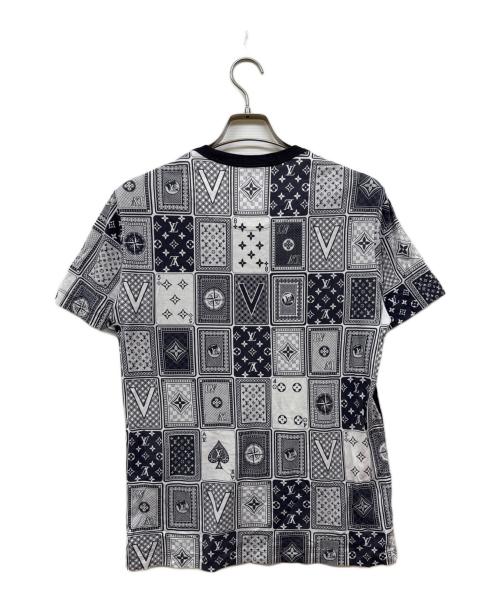LOUIS VUITTON（ルイ ヴィトン）LOUIS VUITTON (ルイ ヴィトン) 18AW プリントTシャツ ネイビー×ホワイト サイズ:Sの古着・服飾アイテム