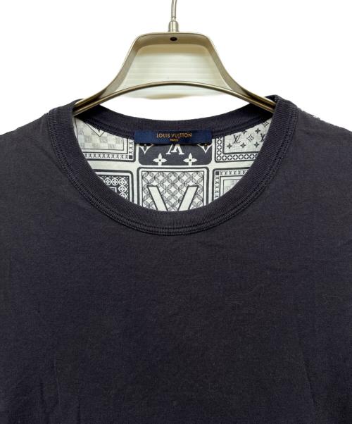 LOUIS VUITTON（ルイ ヴィトン）LOUIS VUITTON (ルイ ヴィトン) 18AW プリントTシャツ ネイビー×ホワイト サイズ:Sの古着・服飾アイテム