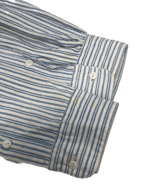 RRL（ダブルアールエル）RRL (ダブルアールエル) ストライプワークシャツ ブルー サイズ:Mの古着・服飾アイテム