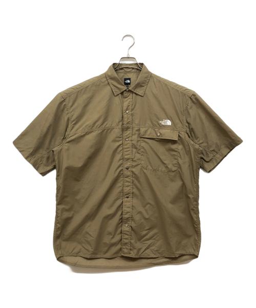 THE NORTH FACE（ザ ノース フェイス）THE NORTH FACE (ザ ノース フェイス) S/S NUPTSE SHIRT ベージュ サイズ:XLの古着・服飾アイテム