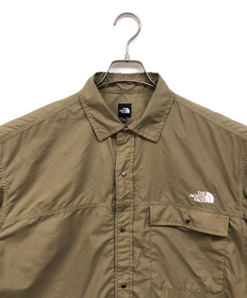 THE NORTH FACE（ザ ノース フェイス）THE NORTH FACE (ザ ノース フェイス) S/S NUPTSE SHIRT ベージュ サイズ:XLの古着・服飾アイテム