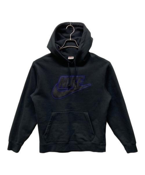 NIKE（ナイキ）NIKE (ナイキ) Supreme (シュプリーム) 19AW Leather Applique Hooded Sweatshirt ブラック サイズ:Sの古着・服飾アイテム