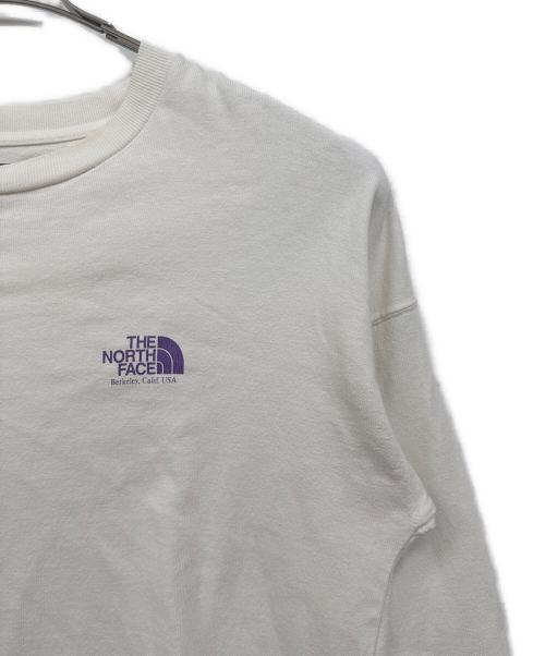 THE NORTHFACE PURPLELABEL（ザ・ノースフェイス パープルレーベル）THE NORTHFACE PURPLELABEL (ザ・ノースフェイス パープルレーベル) 8oz L/S Logo Tee アイボリー サイズ:Mの古着・服飾アイテム