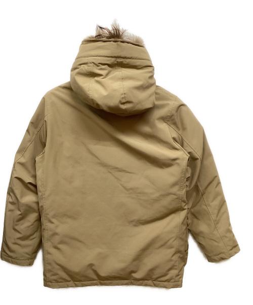 DANTON（ダントン）DANTON (ダントン) ファー付き フードミドル丈 ダウンジャケット カーキ サイズ:42の古着・服飾アイテム