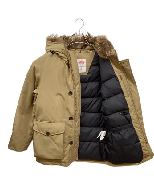 DANTON（ダントン）DANTON (ダントン) ファー付き フードミドル丈 ダウンジャケット カーキ サイズ:42の古着・服飾アイテム