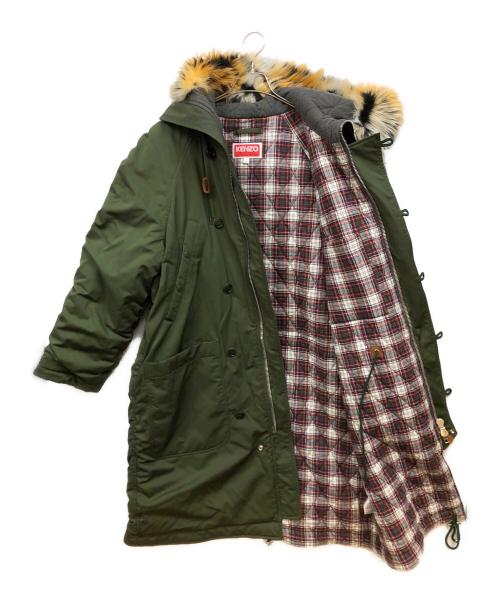 KENZO（ケンゾー）KENZO (ケンゾー) LONG WINTER PARKAロングウィンターパーカー グリーン サイズ:Mの古着・服飾アイテム