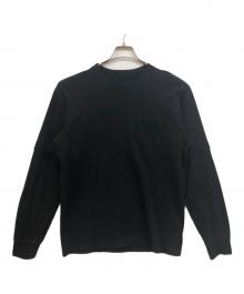 sacai（サカイ）の古着「Graphic Print L/S T-Shirt」｜ブラック