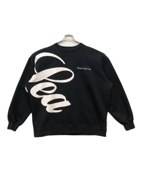 WIND AND SEA（ウィンダンシー）WIND AND SEA (ウィンダンシー) ロゴプリントスウェット ブラック サイズ:Lの古着・服飾アイテム