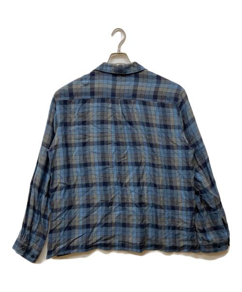 YOKE（ヨーク）YOKE (ヨーク) OVER SIZE SHIRT ブルー×グレー サイズ:Mの古着・服飾アイテム