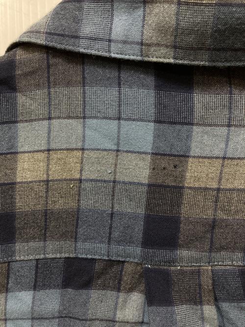 YOKE（ヨーク）YOKE (ヨーク) OVER SIZE SHIRT ブルー×グレー サイズ:Mの古着・服飾アイテム