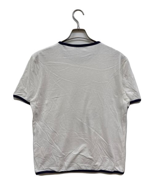 OUR LEGACY（アワーレガシー）OUR LEGACY (アワーレガシー) TANKER T-SHIRTS ホワイト×ネイビー サイズ:48の古着・服飾アイテム