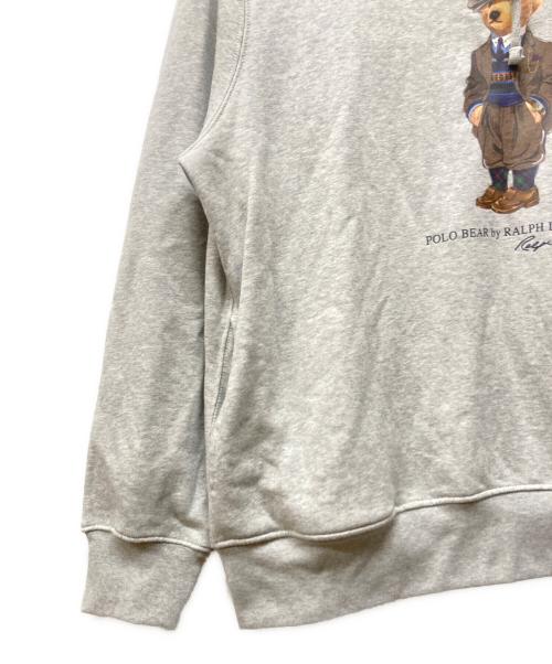POLO RALPH LAUREN（ポロ・ラルフローレン）POLO RALPH LAUREN (ポロ・ラルフローレン) Polo ベア プリント パーカー グレー サイズ:XLの古着・服飾アイテム