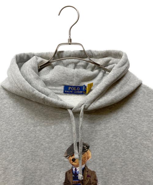 POLO RALPH LAUREN（ポロ・ラルフローレン）POLO RALPH LAUREN (ポロ・ラルフローレン) Polo ベア プリント パーカー グレー サイズ:XLの古着・服飾アイテム