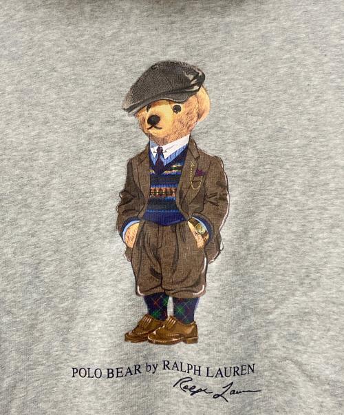 POLO RALPH LAUREN（ポロ・ラルフローレン）POLO RALPH LAUREN (ポロ・ラルフローレン) Polo ベア プリント パーカー グレー サイズ:XLの古着・服飾アイテム
