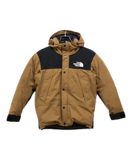 THE NORTH FACE（ザ ノース フェイス）THE NORTH FACE (ザ ノース フェイス) MOUNTAIN DOWN JACKETマウンテンダウンジャケット ベージュ×ブラック サイズ:XSの古着・服飾アイテム