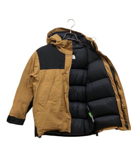 THE NORTH FACE（ザ ノース フェイス）THE NORTH FACE (ザ ノース フェイス) MOUNTAIN DOWN JACKETマウンテンダウンジャケット ベージュ×ブラック サイズ:XSの古着・服飾アイテム