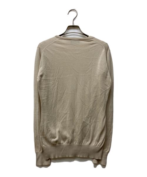 JOHN SMEDLEY（ジョンスメドレー）JOHN SMEDLEY (ジョンスメドレー) SEA ISLAND COTTON アンサンブルニット ベージュ サイズ:Sの古着・服飾アイテム