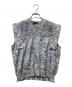 CLANE（クラネ）の古着「CHINTZ FLOWER SQUARE SLEEVE TOPS」｜ブルー