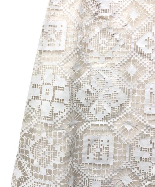 Ron Herman（ロンハーマン）Ron Herman (ロンハーマン) デザインレーススカート ホワイト サイズ:XSの古着・服飾アイテム