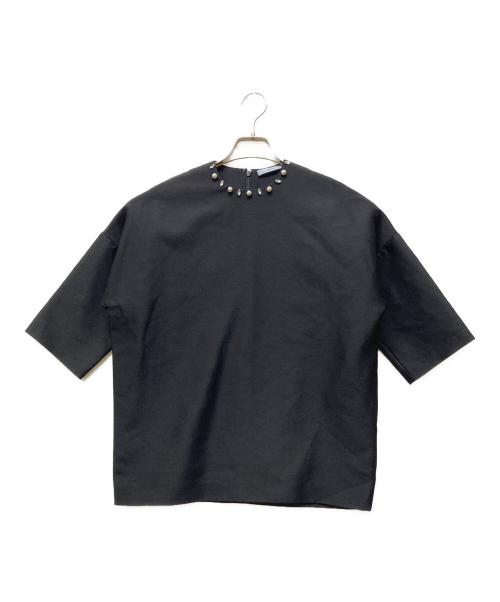 REYC（リック）REYC (リック) ビジューブラウス ブラック サイズ:34の古着・服飾アイテム