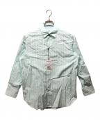 LOEFFロエフ）の古着「コットン ブロード レギュラーカラーシャツ」｜ライム