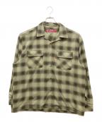 HIDE AND SEEKハイドアンドシーク）の古着「Ombre Check L/S Shirt」｜グリーン