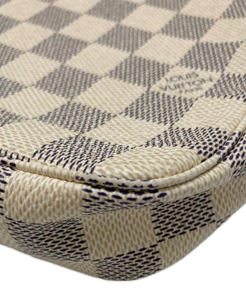 LOUIS VUITTON（ルイ ヴィトン）LOUIS VUITTON (ルイ ヴィトン) ダミエ・アズール ポシェット・アクセソワール ホワイトの古着・服飾アイテム