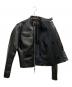 中古・古着 VANSON (バンソン) コメット シングルライダースジャケット ブラック サイズ:32：30000円