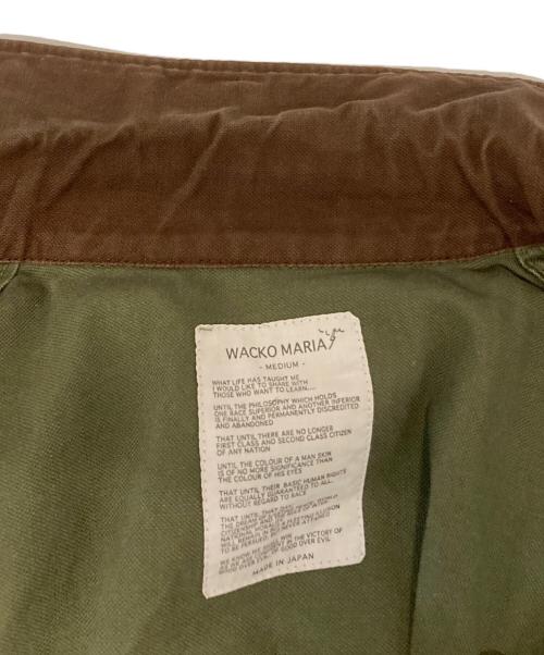 WACKO MARIA（ワコマリア）WACKO MARIA (ワコマリア) バッグマリア刺繍デッキジャケット カーキ サイズ:Mの古着・服飾アイテム