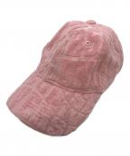 A BATHING APEアベイシングエイプ）の古着「Jacquard terry baseball cap」｜ピンク