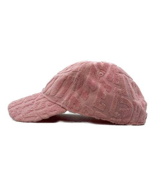 A BATHING APE（アベイシングエイプ）A BATHING APE (アベイシングエイプ) Jacquard terry baseball cap ピンクの古着・服飾アイテム