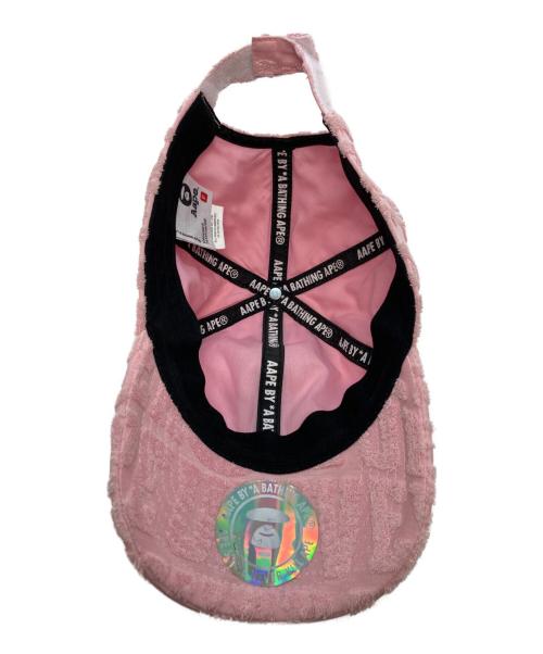 A BATHING APE（アベイシングエイプ）A BATHING APE (アベイシングエイプ) Jacquard terry baseball cap ピンクの古着・服飾アイテム