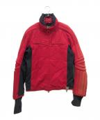 PRADA SPORTSプラダスポーツ）の古着「Red Fireflash Cuff Motor Jacket/レッドファイアーカフモータージャケット」｜レッド
