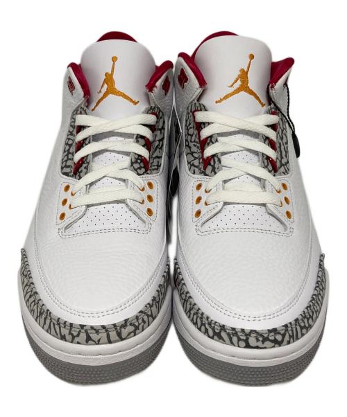 NIKE（ナイキ）NIKE (ナイキ) Air Jordan 3Cardinal Red/エアジョーダン3カーディナルレッド ホワイト×レッド サイズ:US10.5 未使用品の古着・服飾アイテム