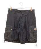 MONCLERモンクレール）の古着「カーゴハーフパンツ」｜ブラック