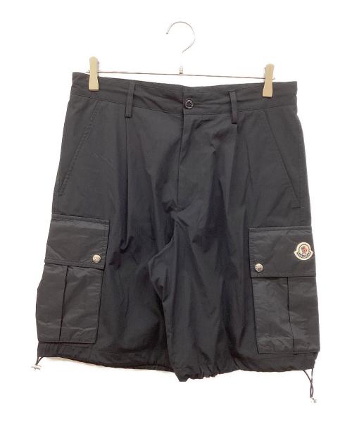 MONCLER（モンクレール）MONCLER (モンクレール) カーゴハーフパンツ ブラック サイズ:46の古着・服飾アイテム
