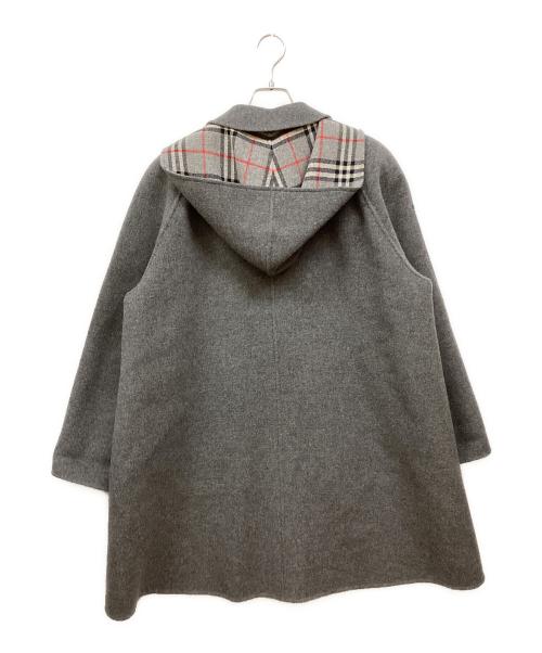 Burberry's（バーバリー）Burberry's (バーバリーズ) フード付ステンカラーコート グレー サイズ:9ARの古着・服飾アイテム