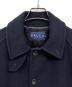 中古・古着 RALPH LAUREN (ラルフローレン) ウールステンカラーコート ネイビー サイズ:9：15000円