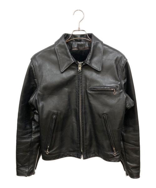 Schott（ショット）Schott (ショット) 643E ライナー付きシングルライダース ブラック サイズ:40の古着・服飾アイテム