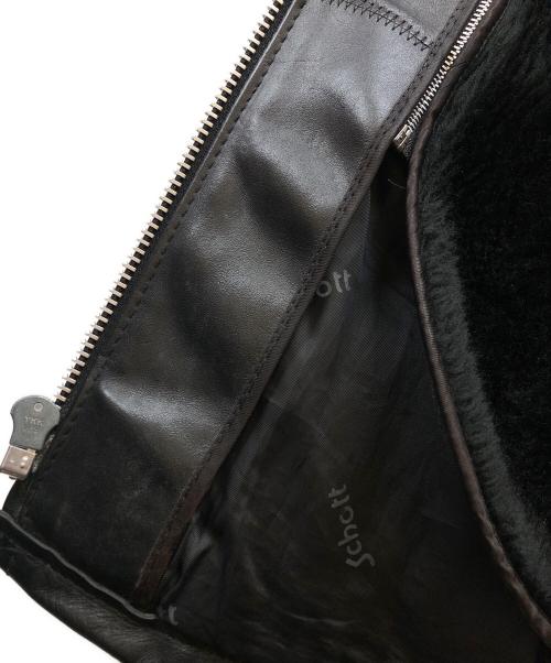 Schott（ショット）Schott (ショット) 643E ライナー付きシングルライダース ブラック サイズ:40の古着・服飾アイテム